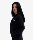 Unisex Triple Stacked Hoodie Black and White