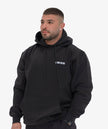 Unisex Triple Stacked Hoodie Black and White