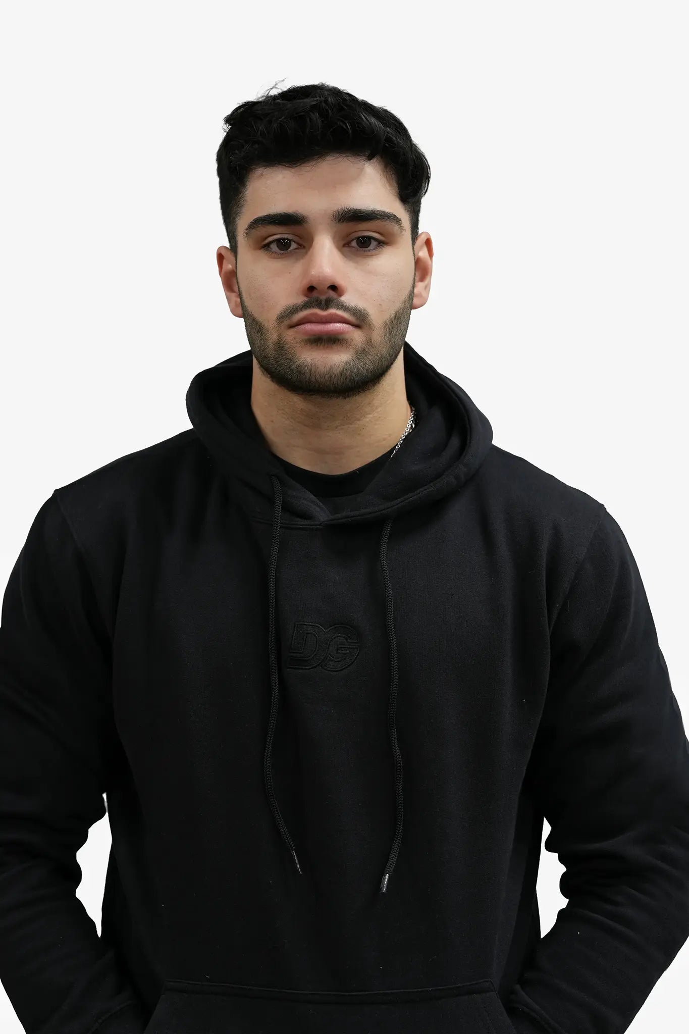 DG Embroidery HOODIE - Black