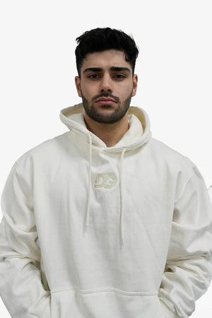 DG Embroidery HOODIE - Cream