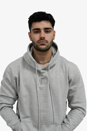 DG Embroidery HOODIE - Grey Marle