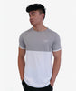 LIMITED EDITION PANEL TEE - GREY/WHITE