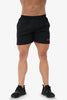 TRIPLE STACKED SHORTS -  BLACK/RED